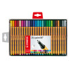 Micropunta/Felpa, Point 88, Punta Fina  0.4 mm, Estuche x 25. 25 Colores Básicos Surtidos